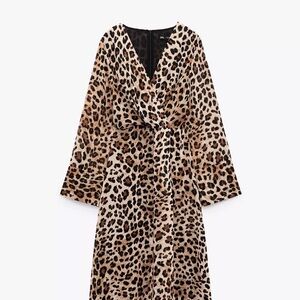 Zara Leopard Print Maxi Dress